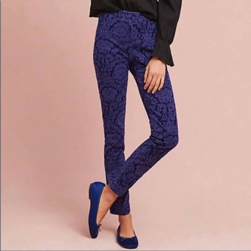 Anthropologie Essential Skinny paisley pants